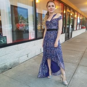 SOLD. Corset Dress with assimetrical hem